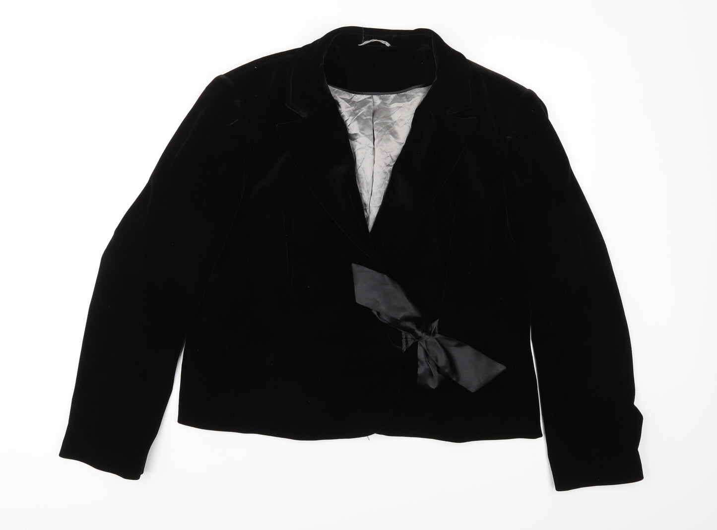 F&F Womens Black  Velvet Jacket  Size 20