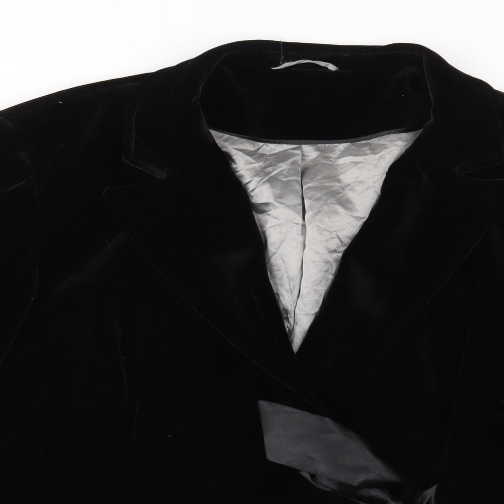 F&F Womens Black  Velvet Jacket  Size 20