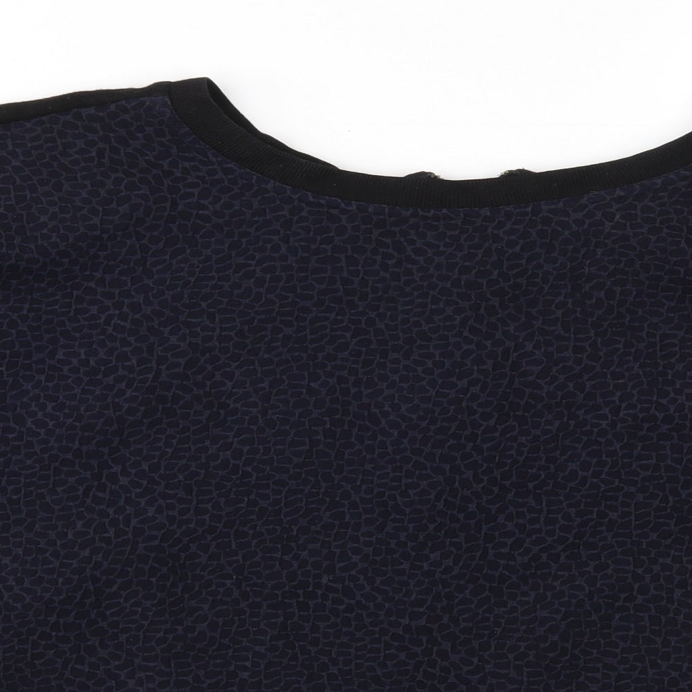 NEXT Womens Blue Animal Print  Pullover Jumper Size 14