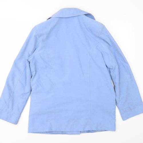 Klassik Womens Blue   Overcoat Coat Size 10