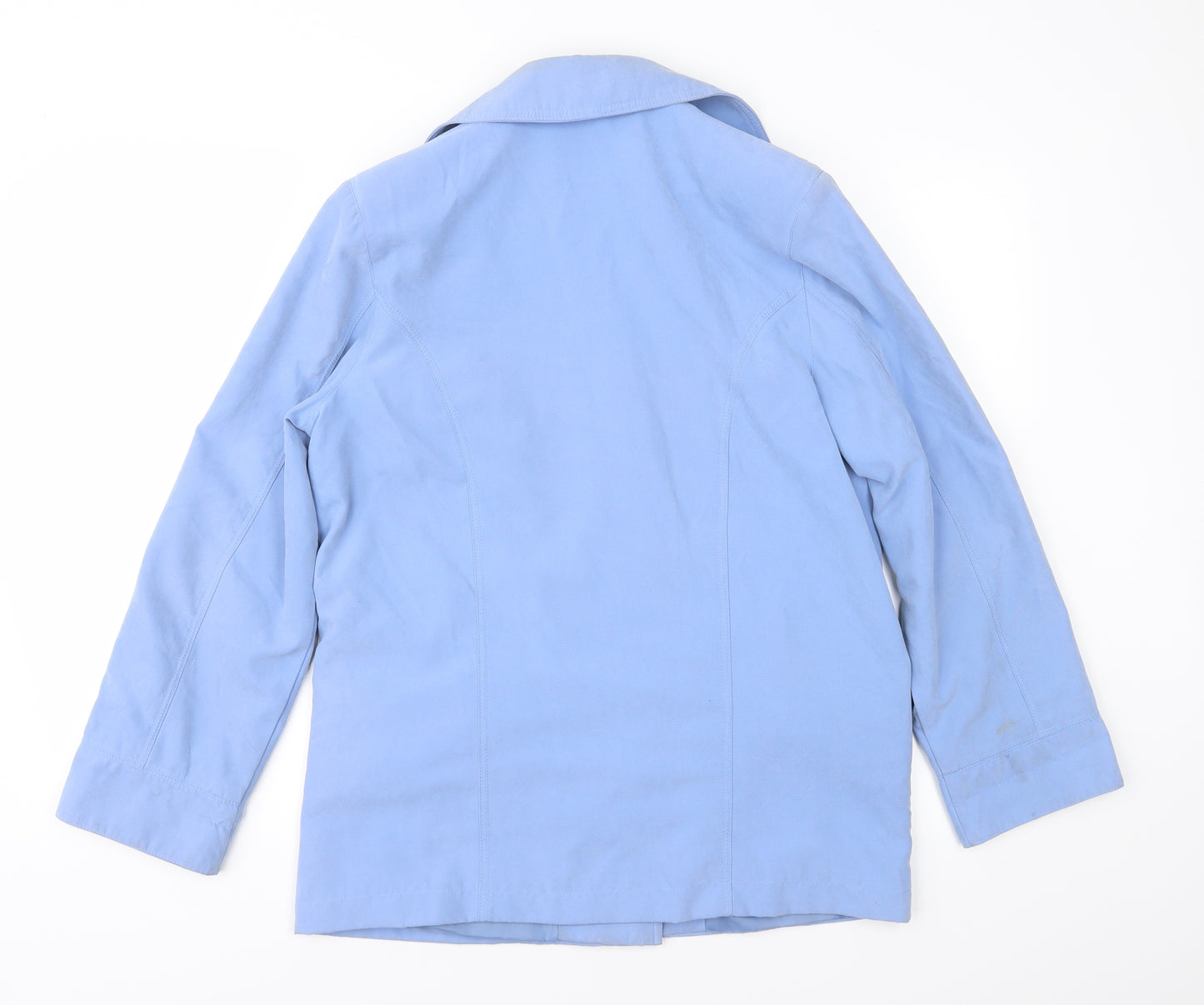 Klassik Womens Blue   Overcoat Coat Size 10