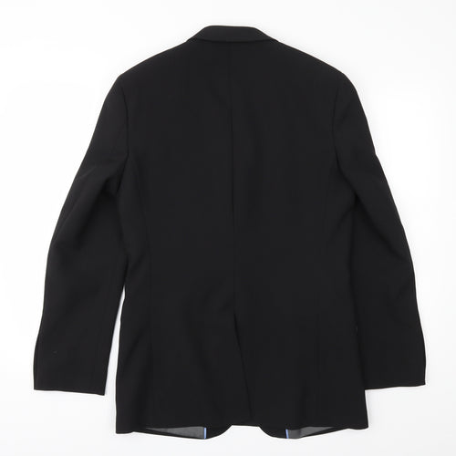 George Mens Black   Jacket Suit Jacket Size 36