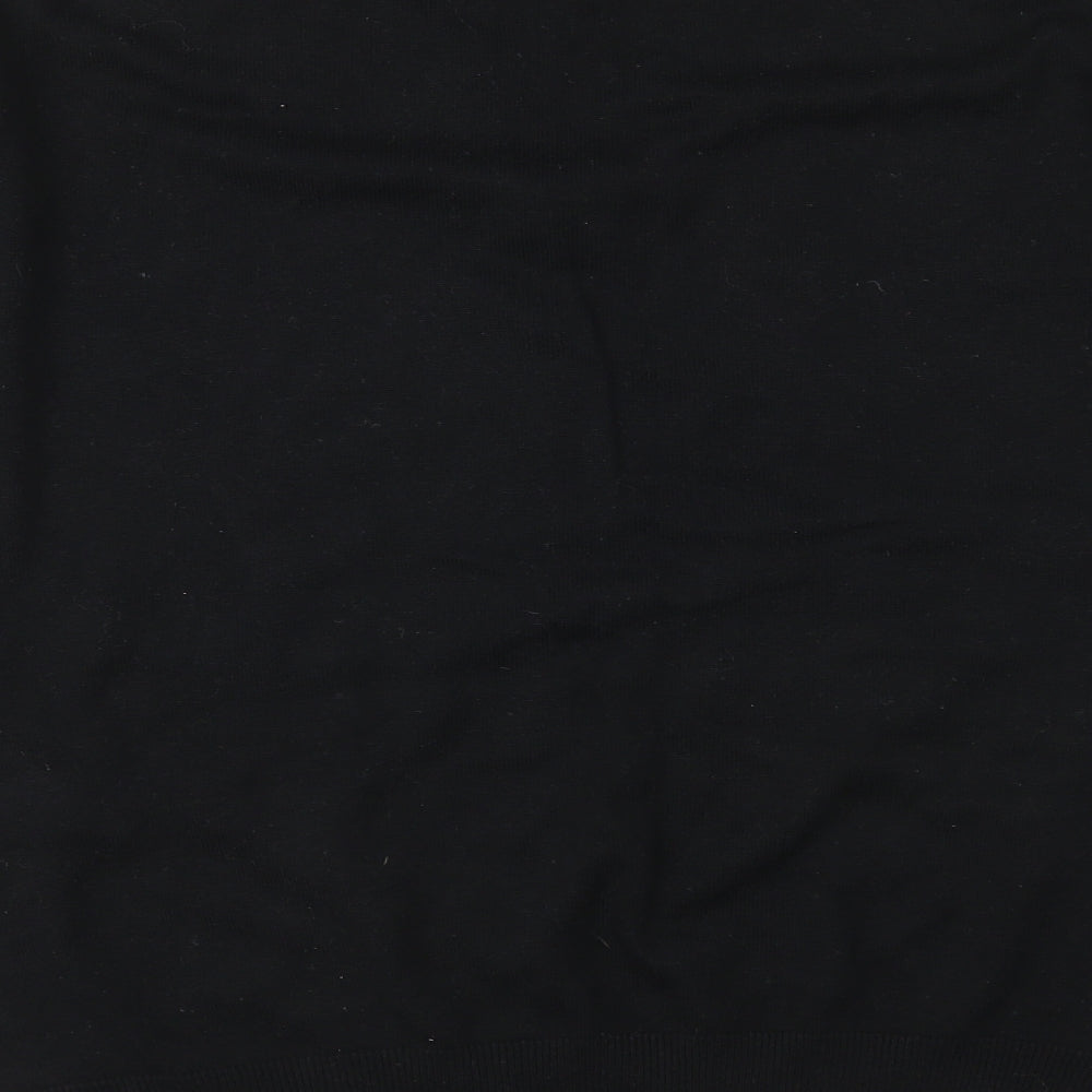 Full Circle Mens Black  Knit Pullover Jumper Size XL