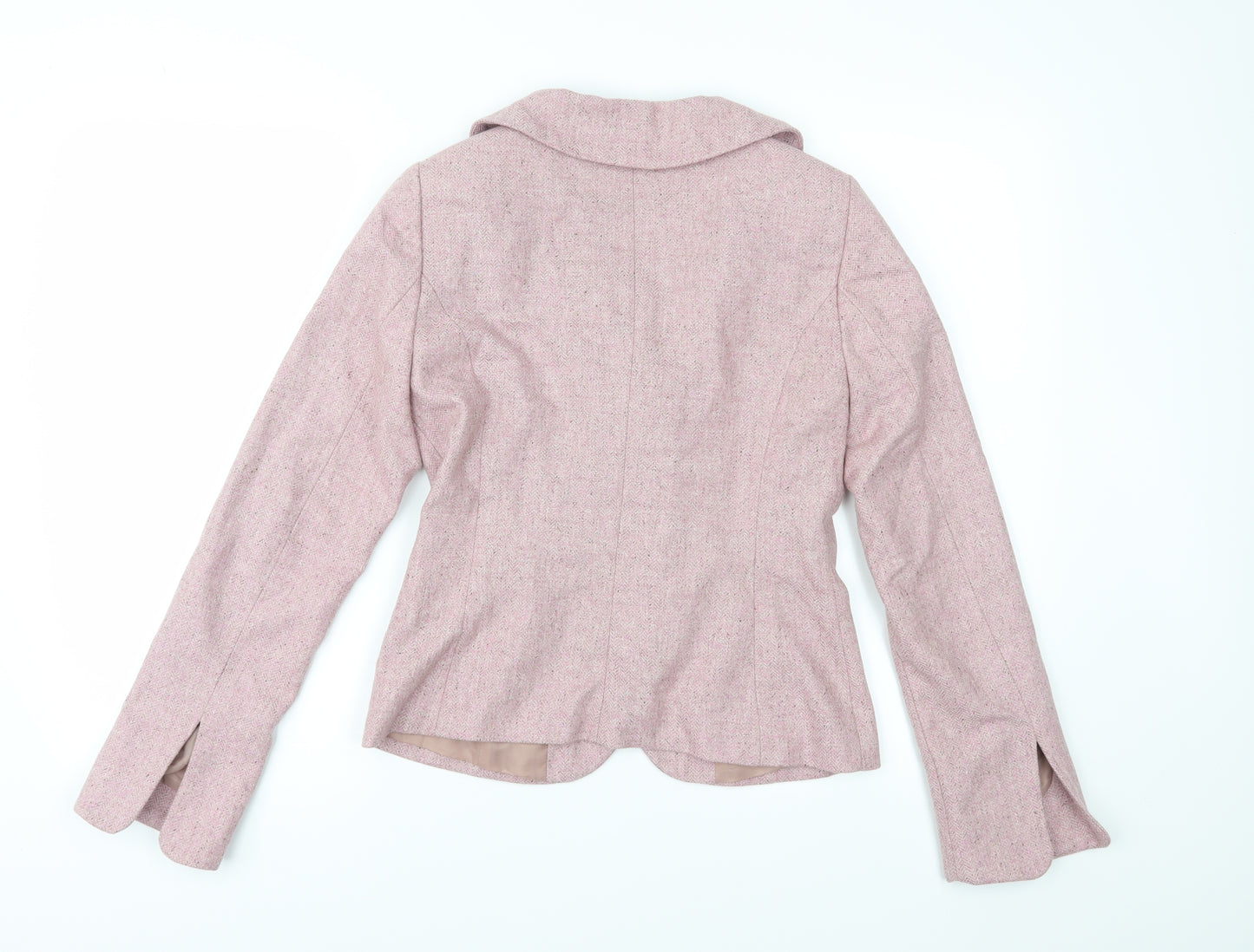 H&M Womens Pink  Tweed Jacket  Size 8