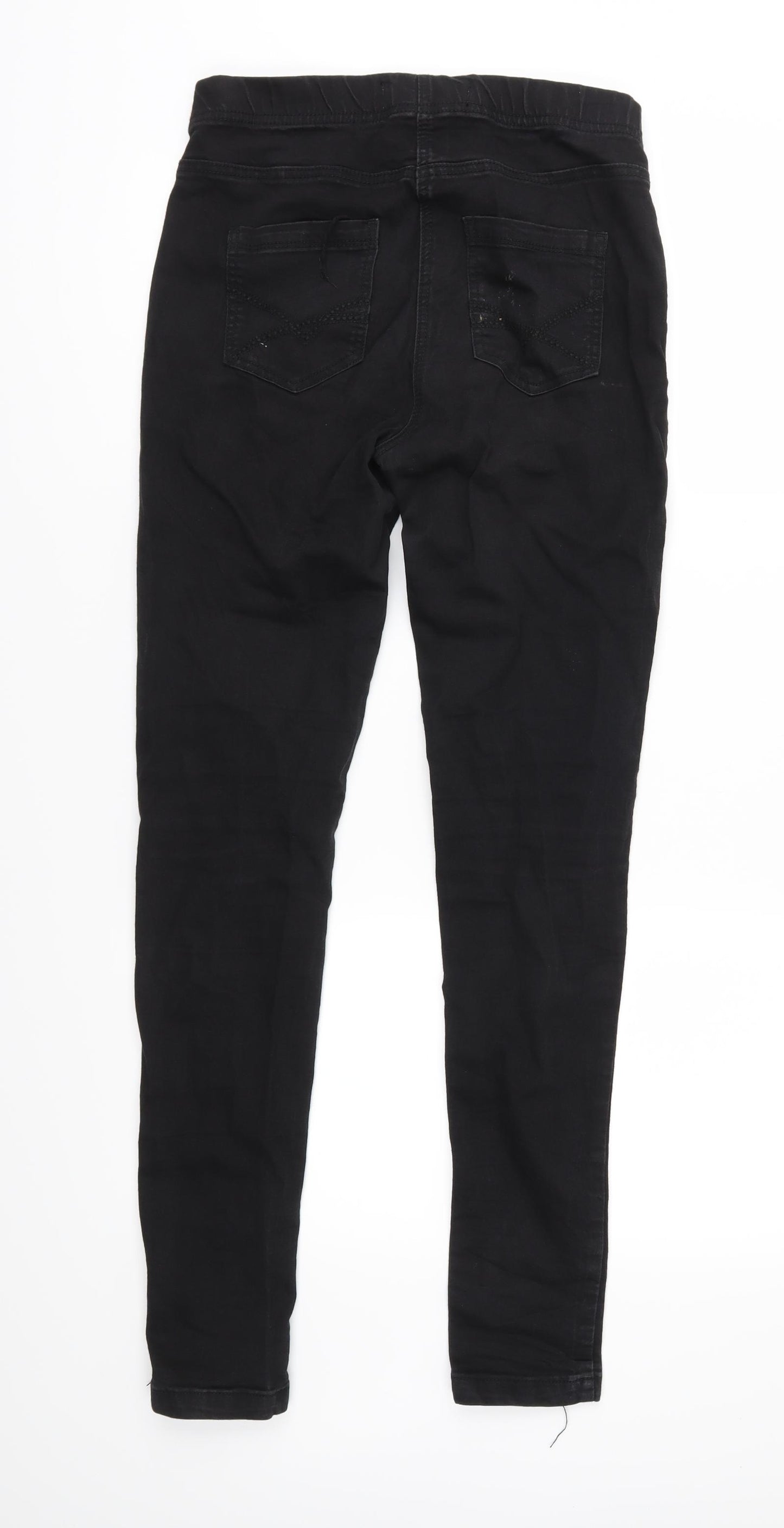TU Womens Black  Denim Jegging Jeans Size 12 L31 in