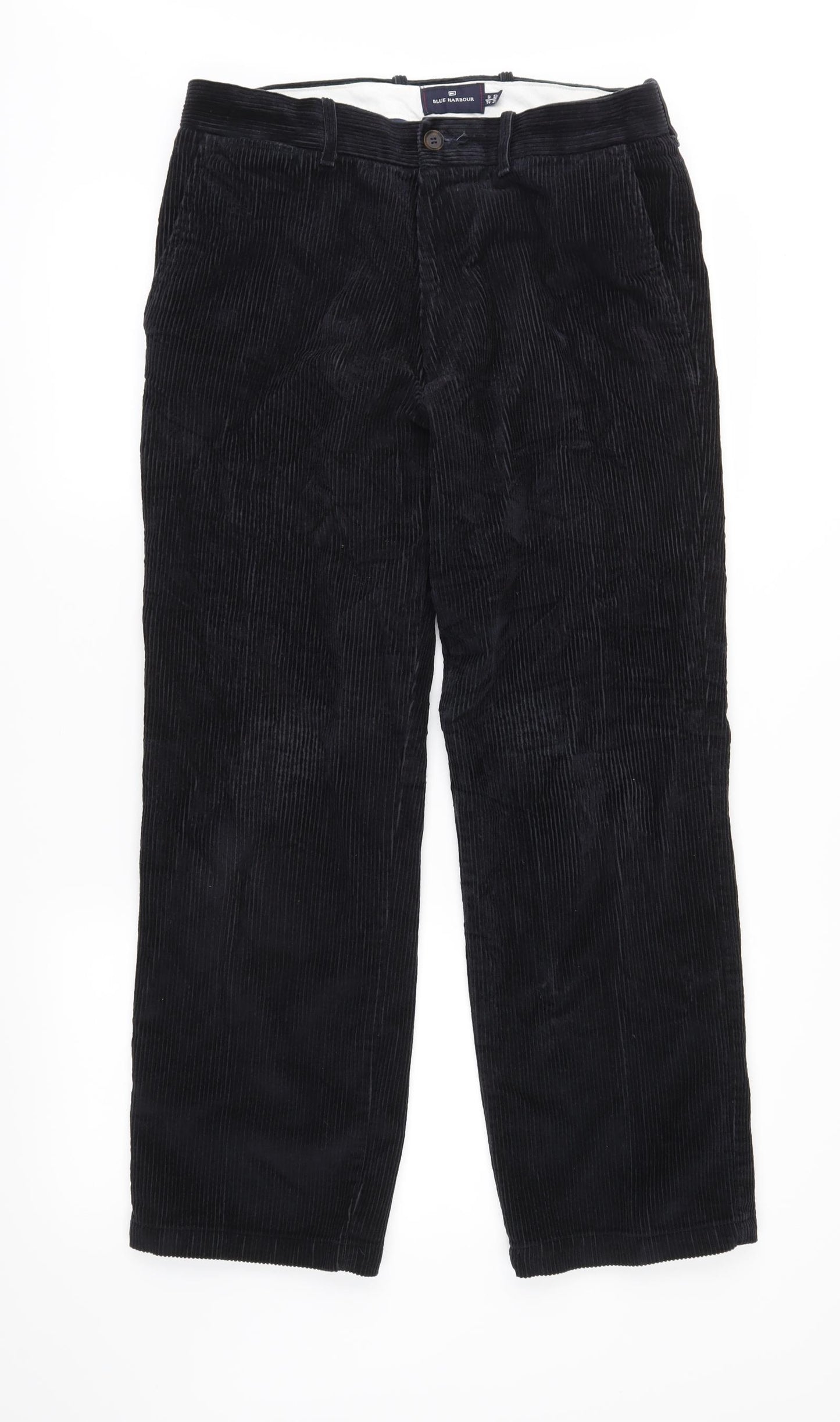 Blue Harbour Mens Blue  Corduroy Trousers  Size 32 in L29 in