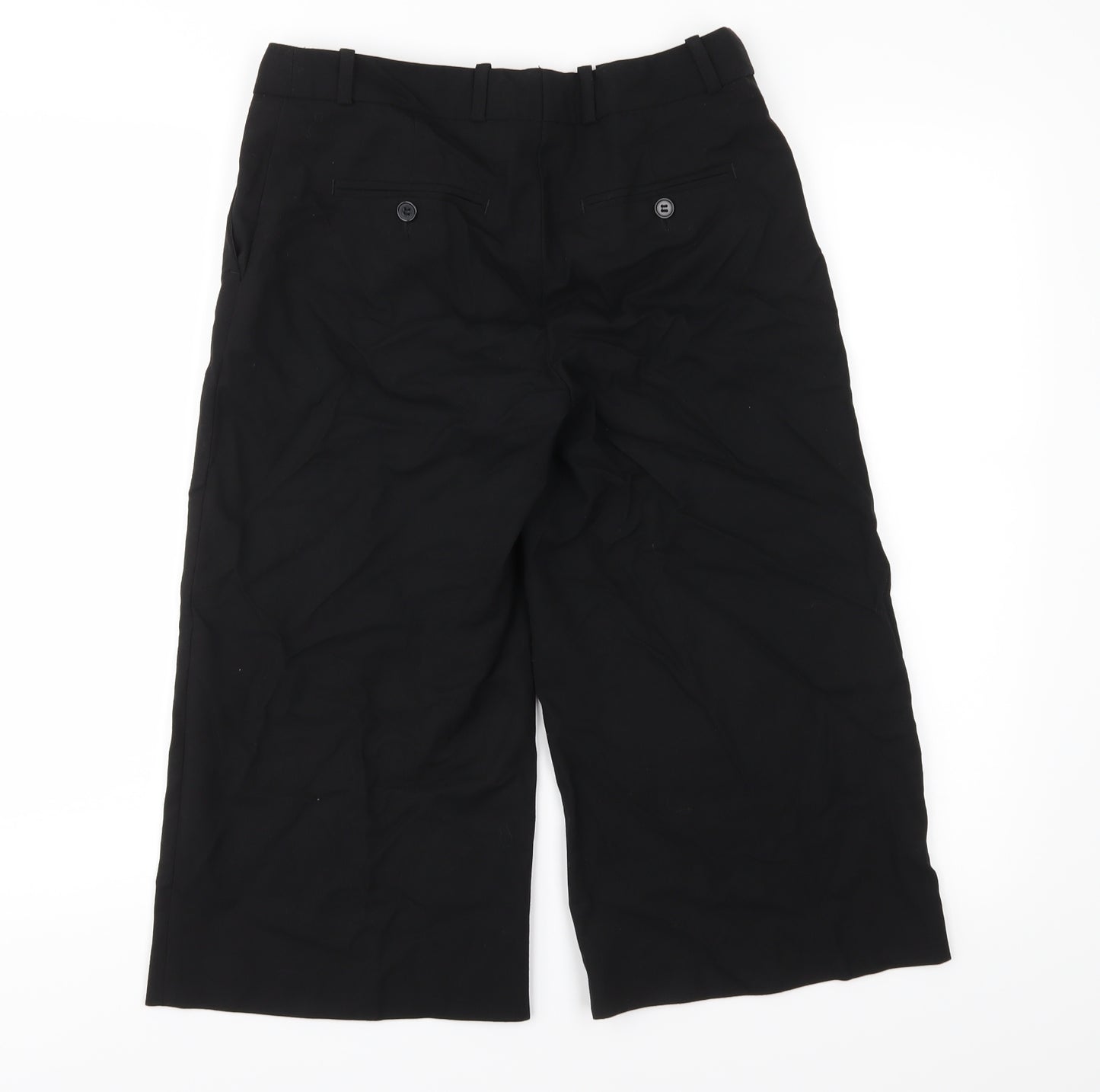H&M Womens Black   Chino Shorts Size 8