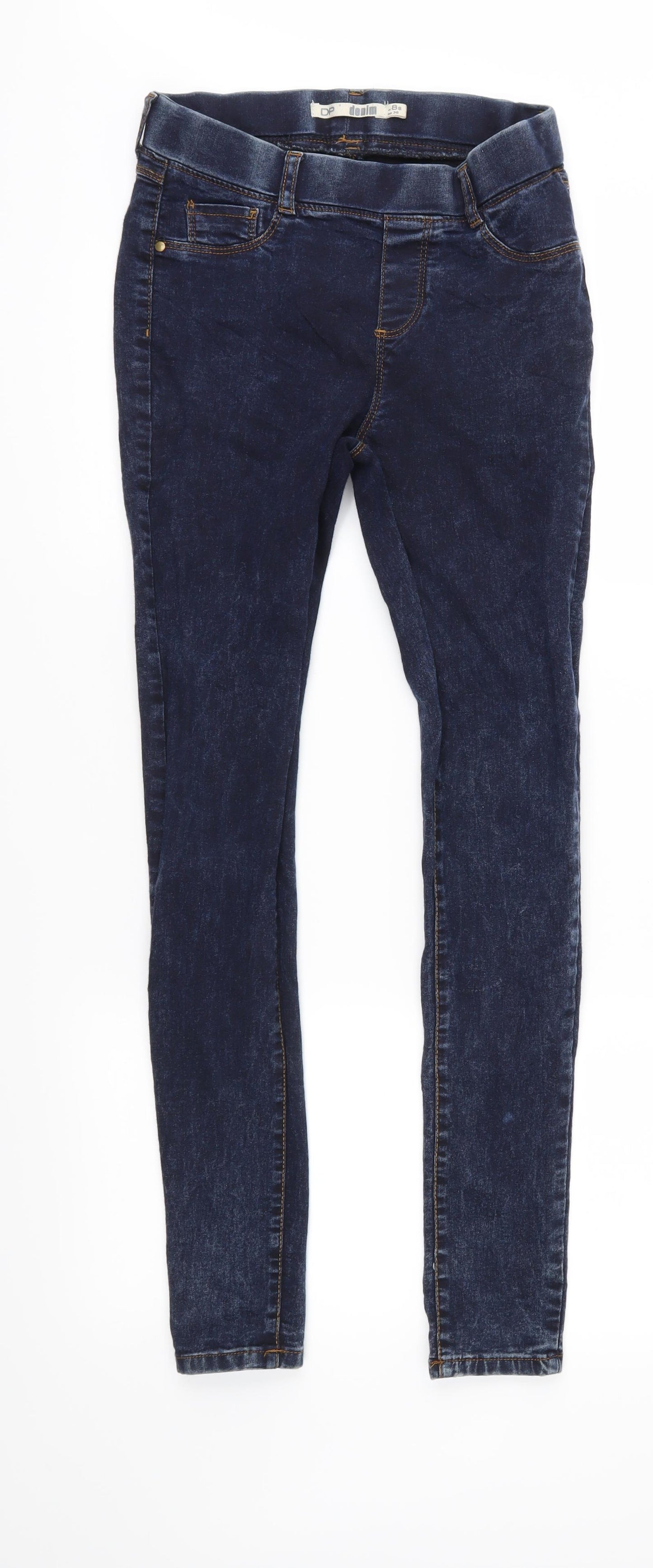 Dorothy Perkins Womens Blue  Denim Jegging Jeans Size 8 L28 in