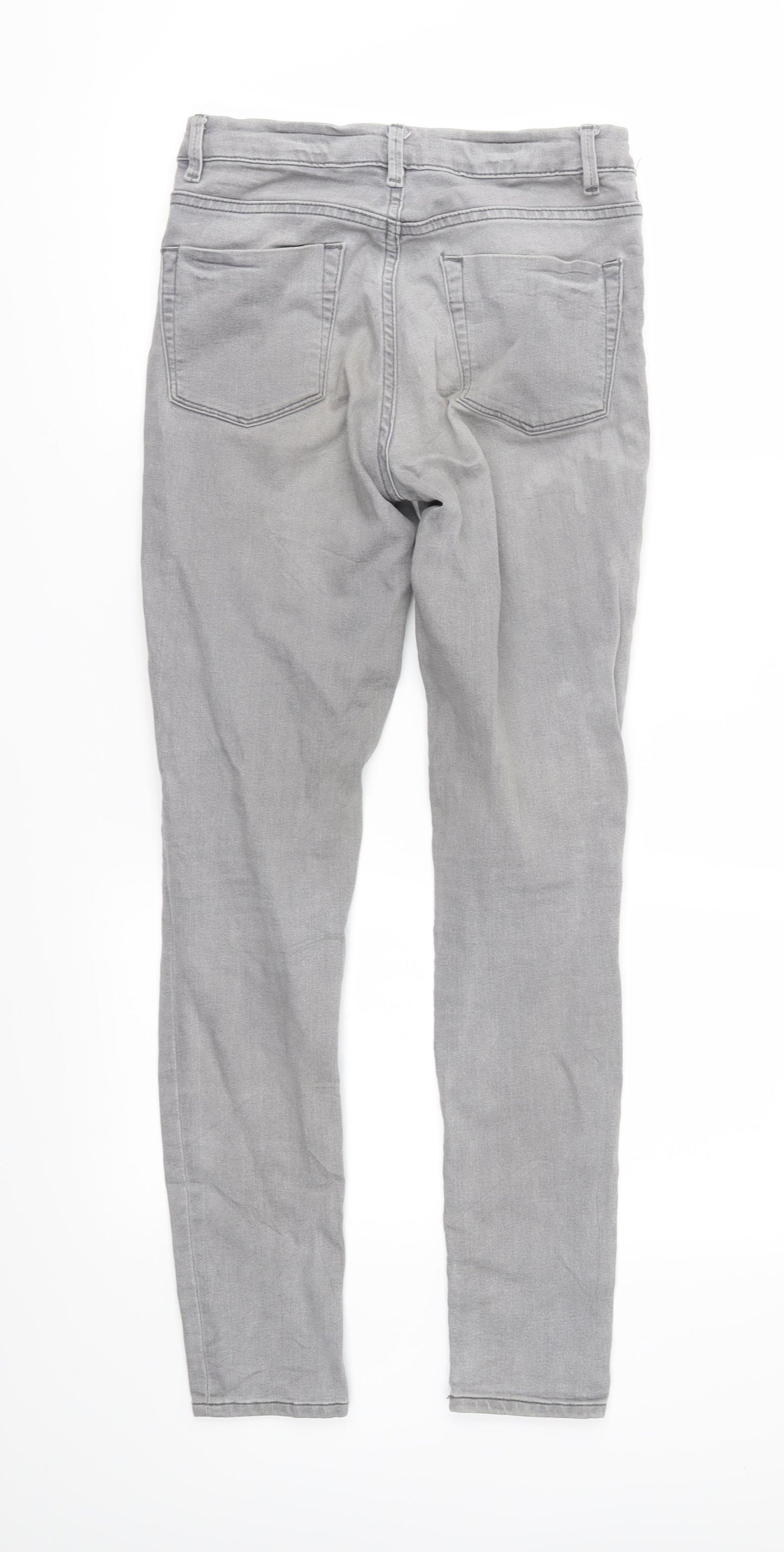 Warehouse Womens Grey  Denim Skinny Jeans Size 8 L28 in