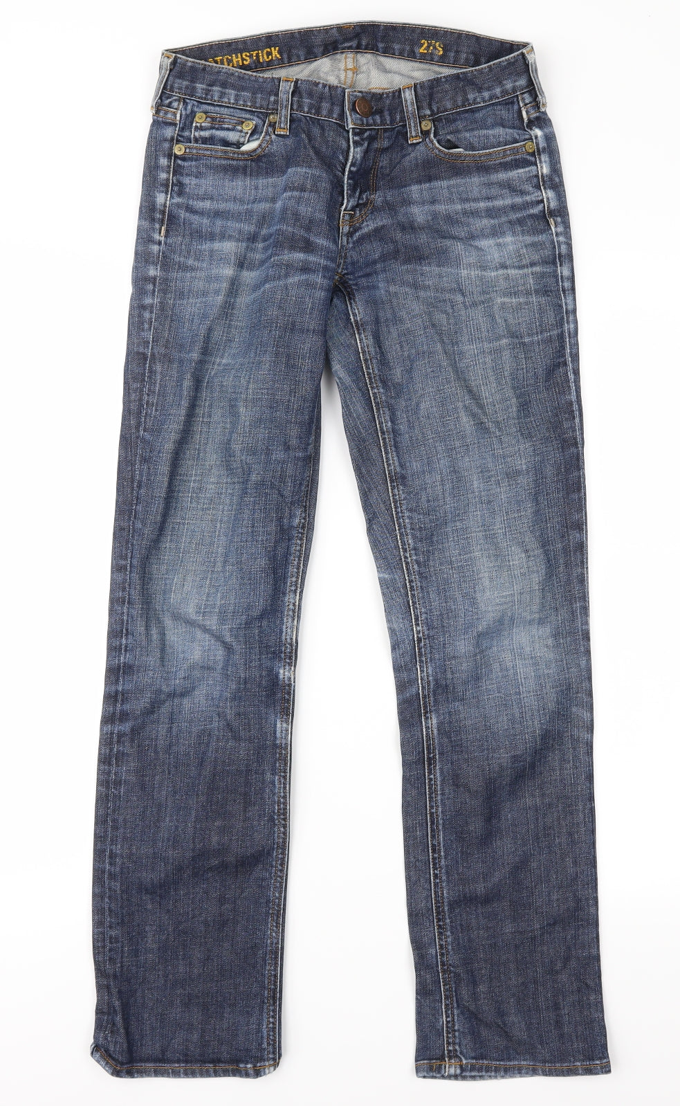 J Crew Mens Blue  Denim Straight Jeans Size 27 in L29 in