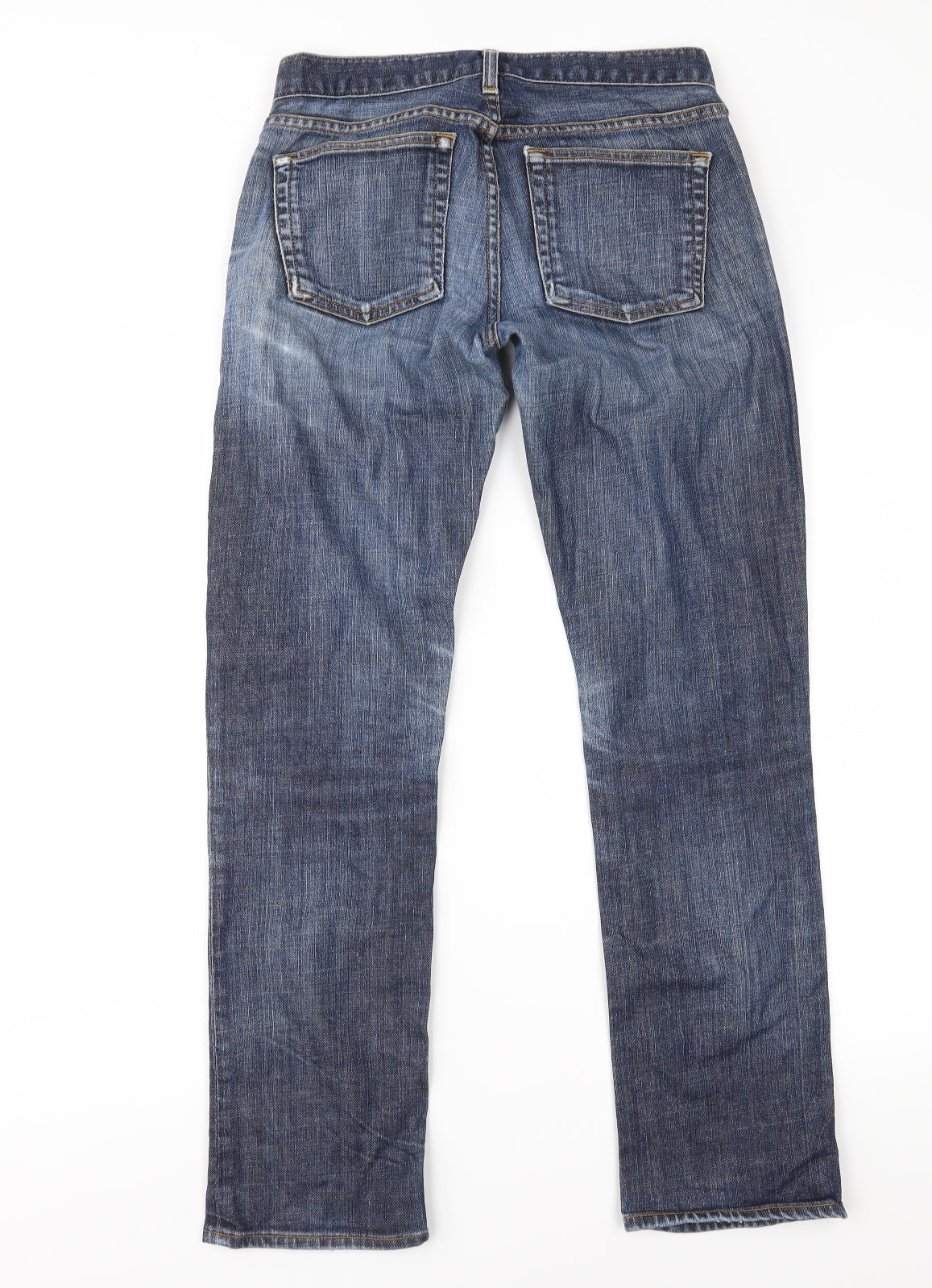 J Crew Mens Blue  Denim Straight Jeans Size 27 in L29 in