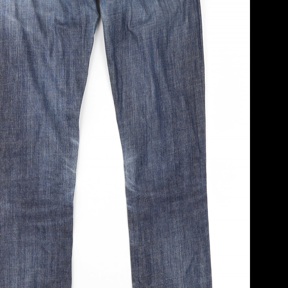 J Crew Mens Blue  Denim Straight Jeans Size 27 in L29 in