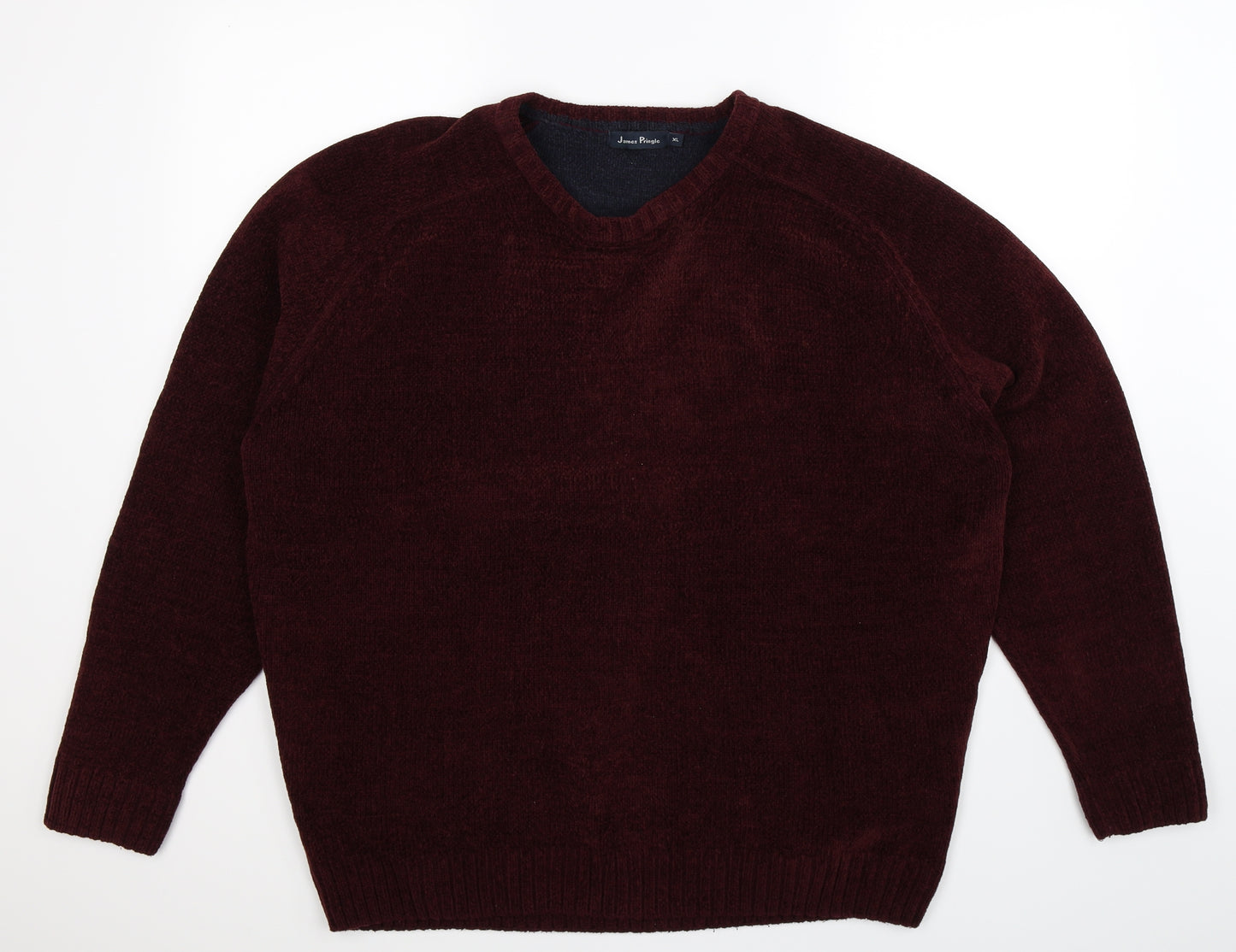James Pringle Mens Brown  Knit Pullover Jumper Size XL