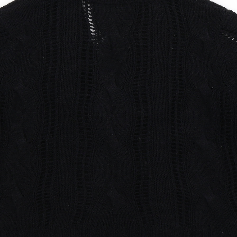 Marks and Spencer Womens Black  Knit Cardigan Jumper Size 14
