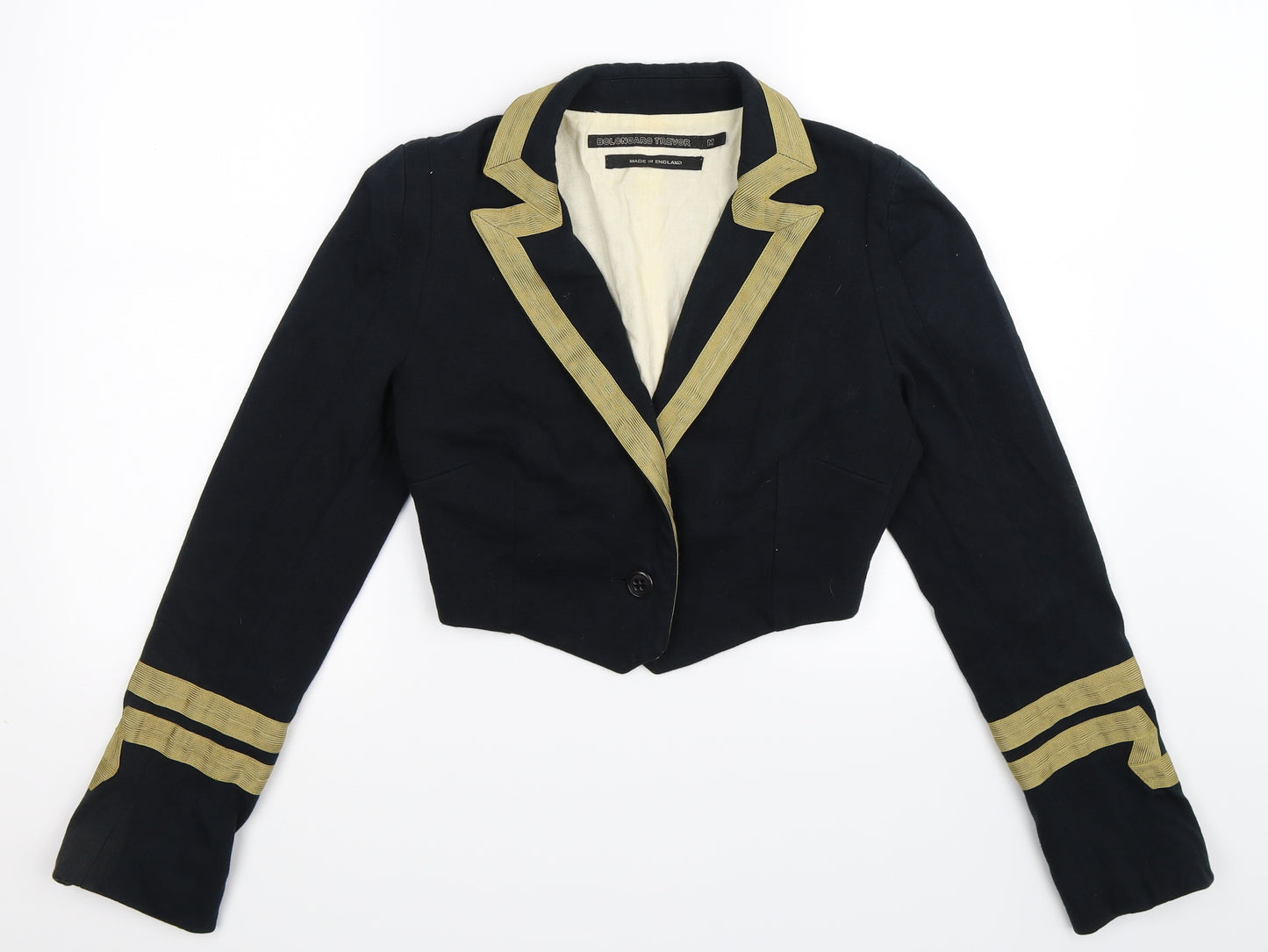 Bolongaro Trevor Womens Blue   Jacket Blazer Size M