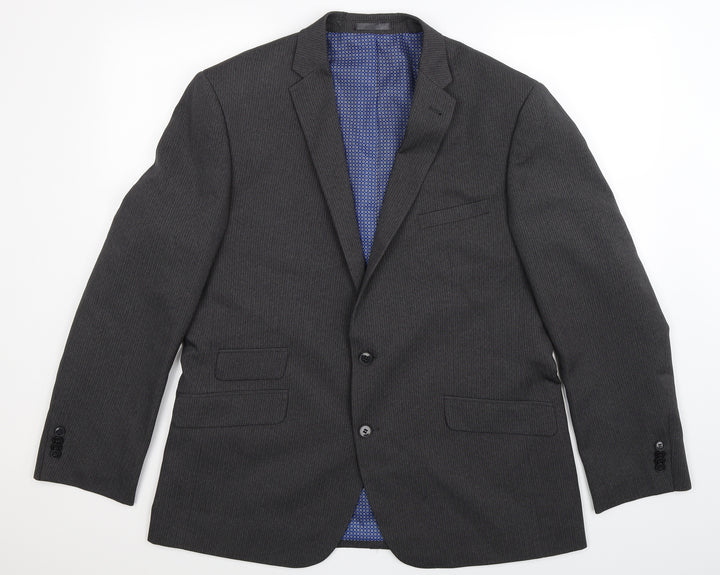 Taylor & Wright Mens Grey Striped Jacket Suit Jacket Size 44
