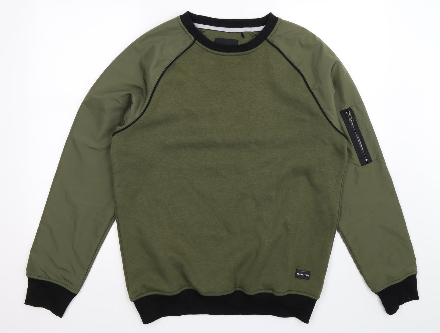 Nanny State Mens Green   Pullover Sweatshirt Size M