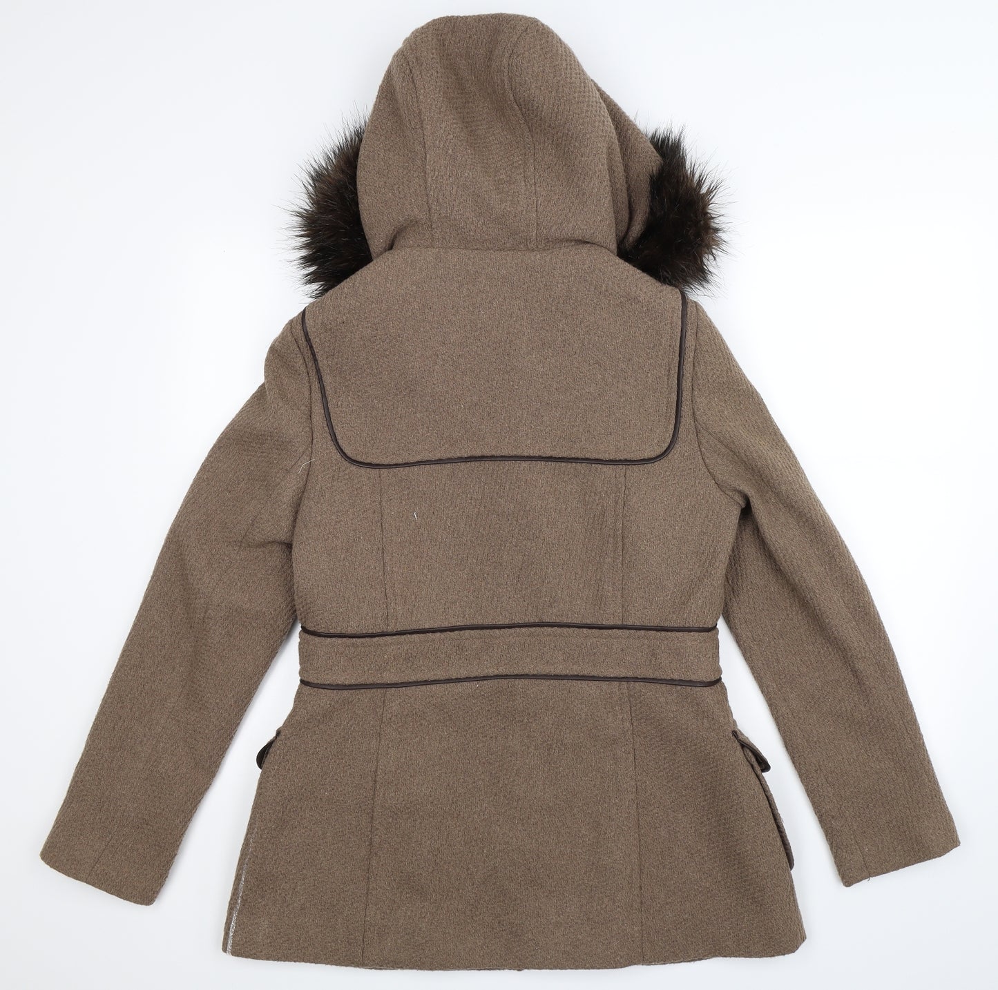 New Look Womens Grey   Pea Coat Coat Size 14