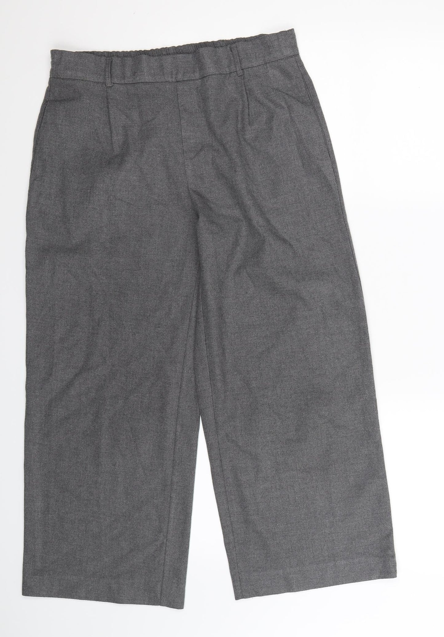 Zara Womens Grey   Cropped Trousers Size M L24 in