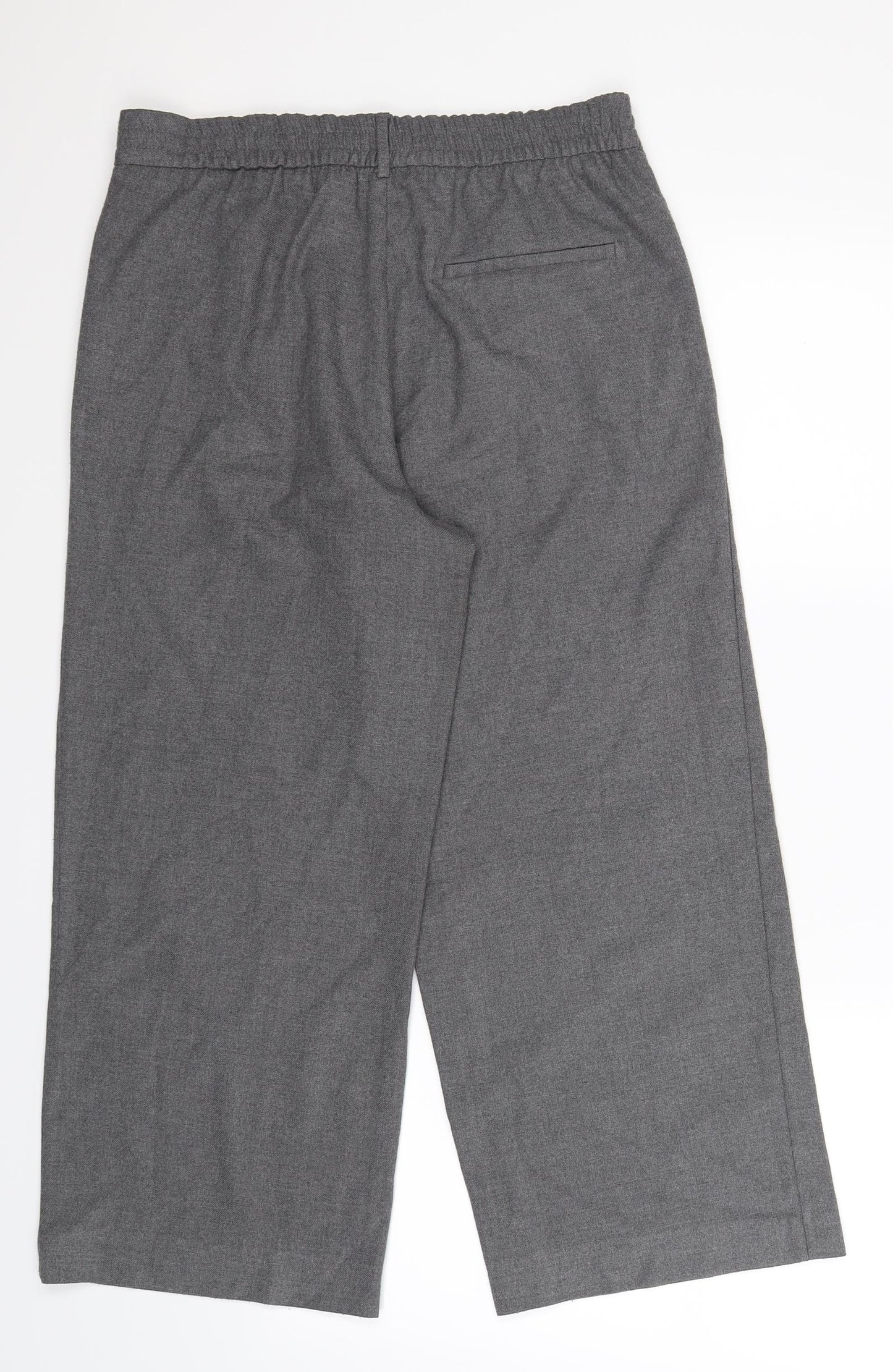 Zara Womens Grey   Cropped Trousers Size M L24 in