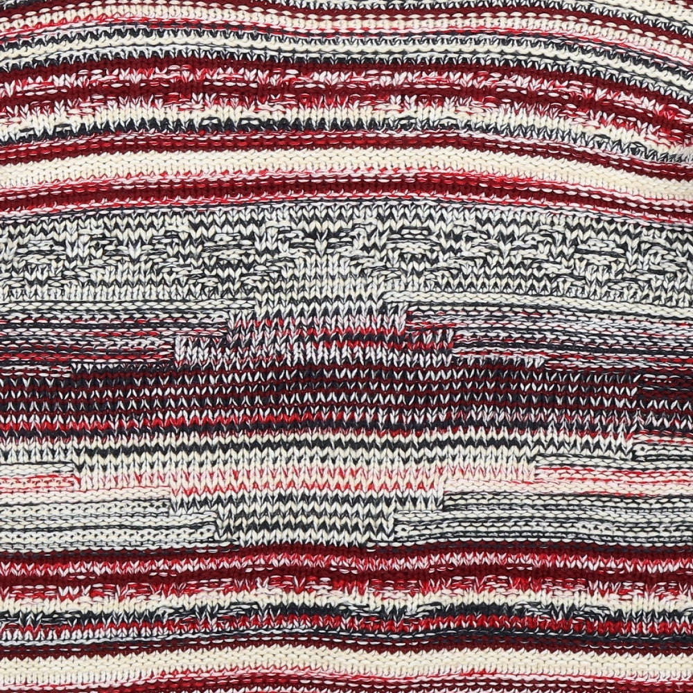 Select Womens Multicoloured Striped Knit Cardigan Jumper Size 8