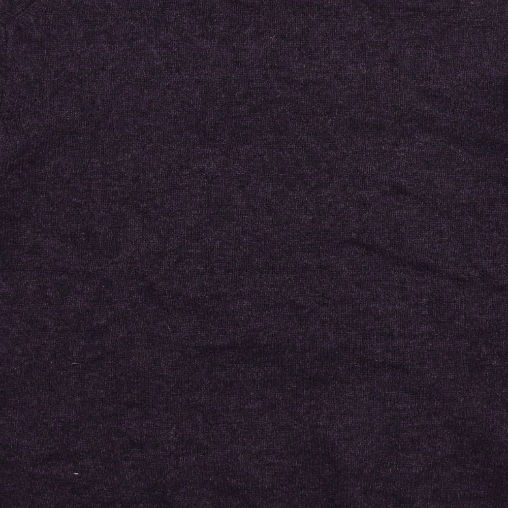 Debenhams Mens Purple  Knit Pullover Jumper Size L