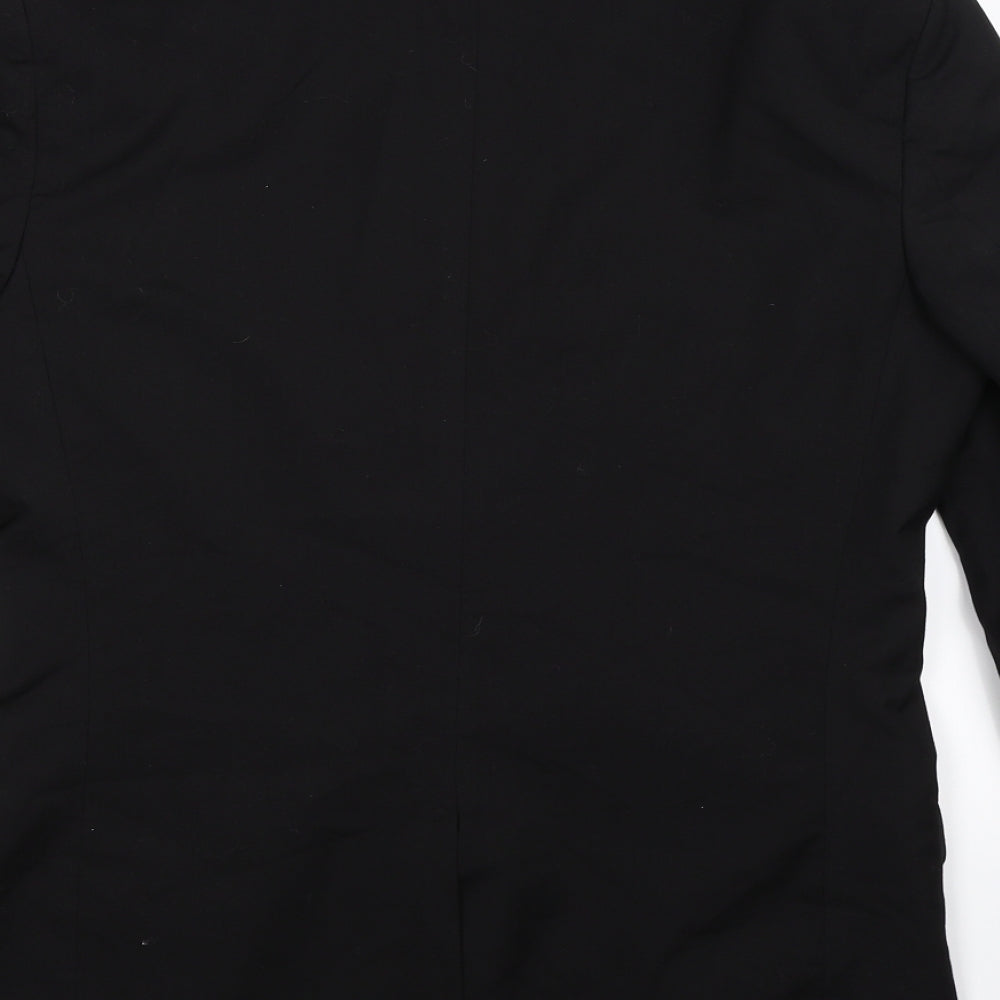 H&M Mens Black   Jacket Suit Jacket Size 36