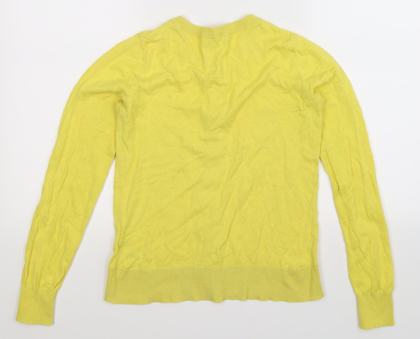 Oasis Womens Yellow  Knit Cardigan Jumper Size S