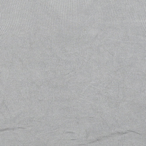 Per Una Womens Silver  Knit Pullover Jumper Size 20