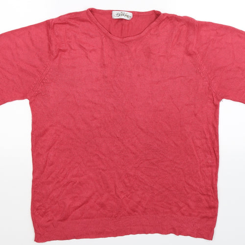 Berkertex Womens Pink  Knit Pullover Jumper Size 14