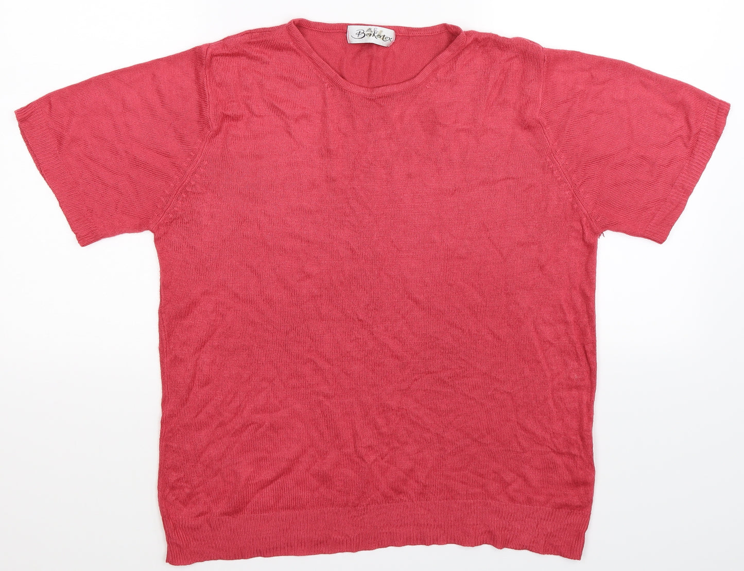 Berkertex Womens Pink  Knit Pullover Jumper Size 14
