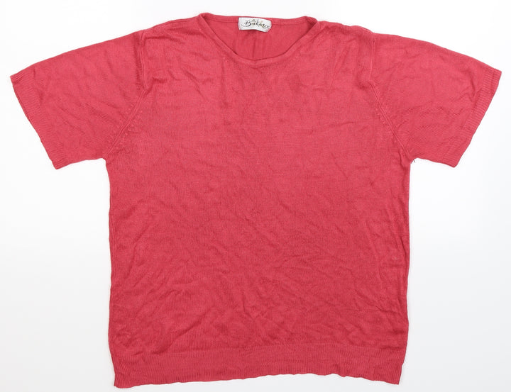 Berkertex Womens Pink  Knit Pullover Jumper Size 14