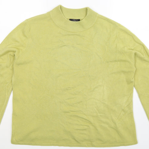 BM Womens Green  Knit Pullover Jumper Size L