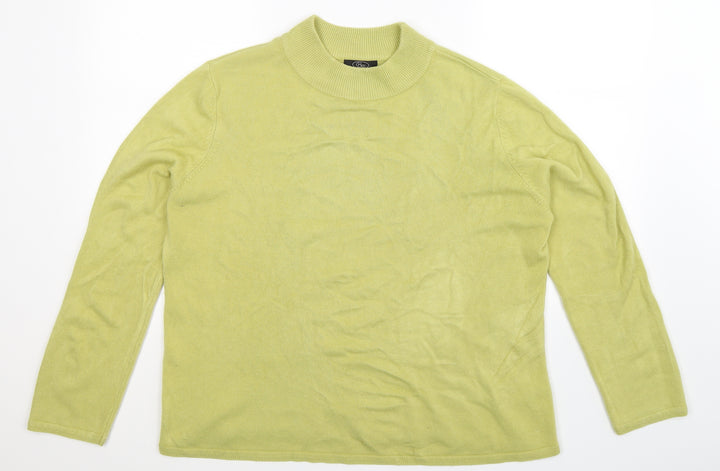 BM Womens Green  Knit Pullover Jumper Size L