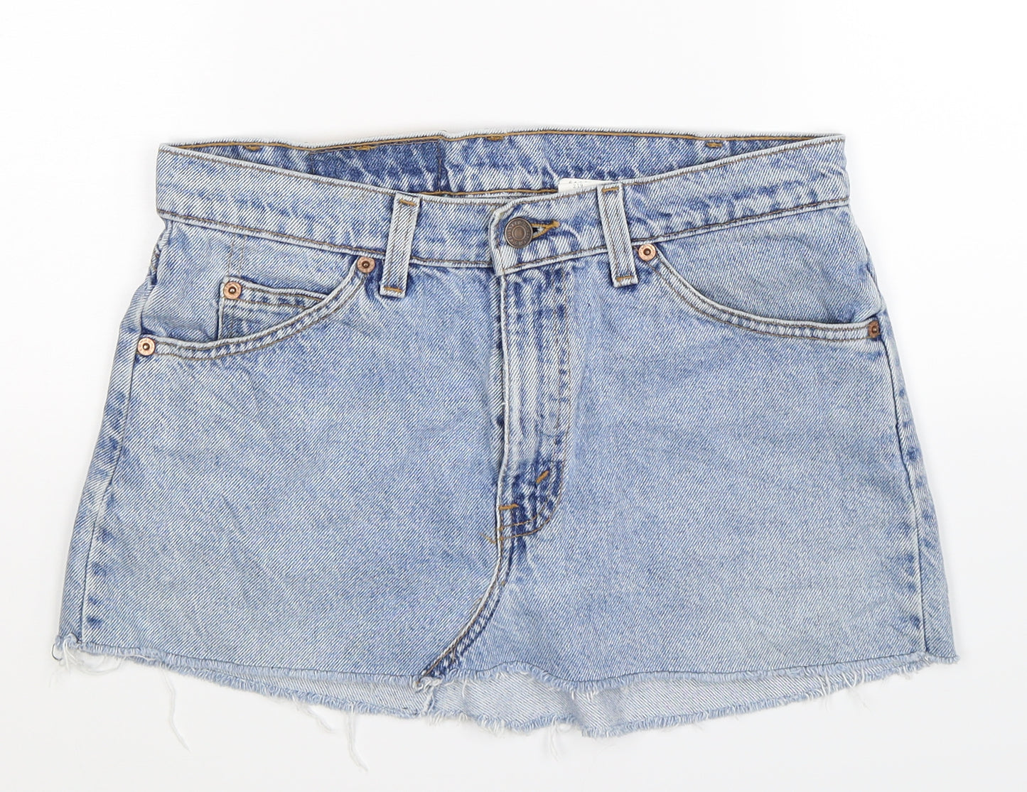 Levi's Womens Blue  Denim Mini Skirt Size 30 in