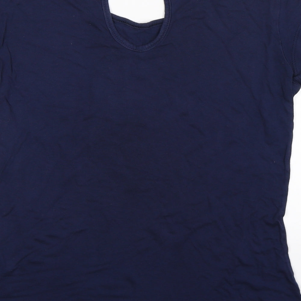 Trendy Womens Blue   Basic T-Shirt Size M
