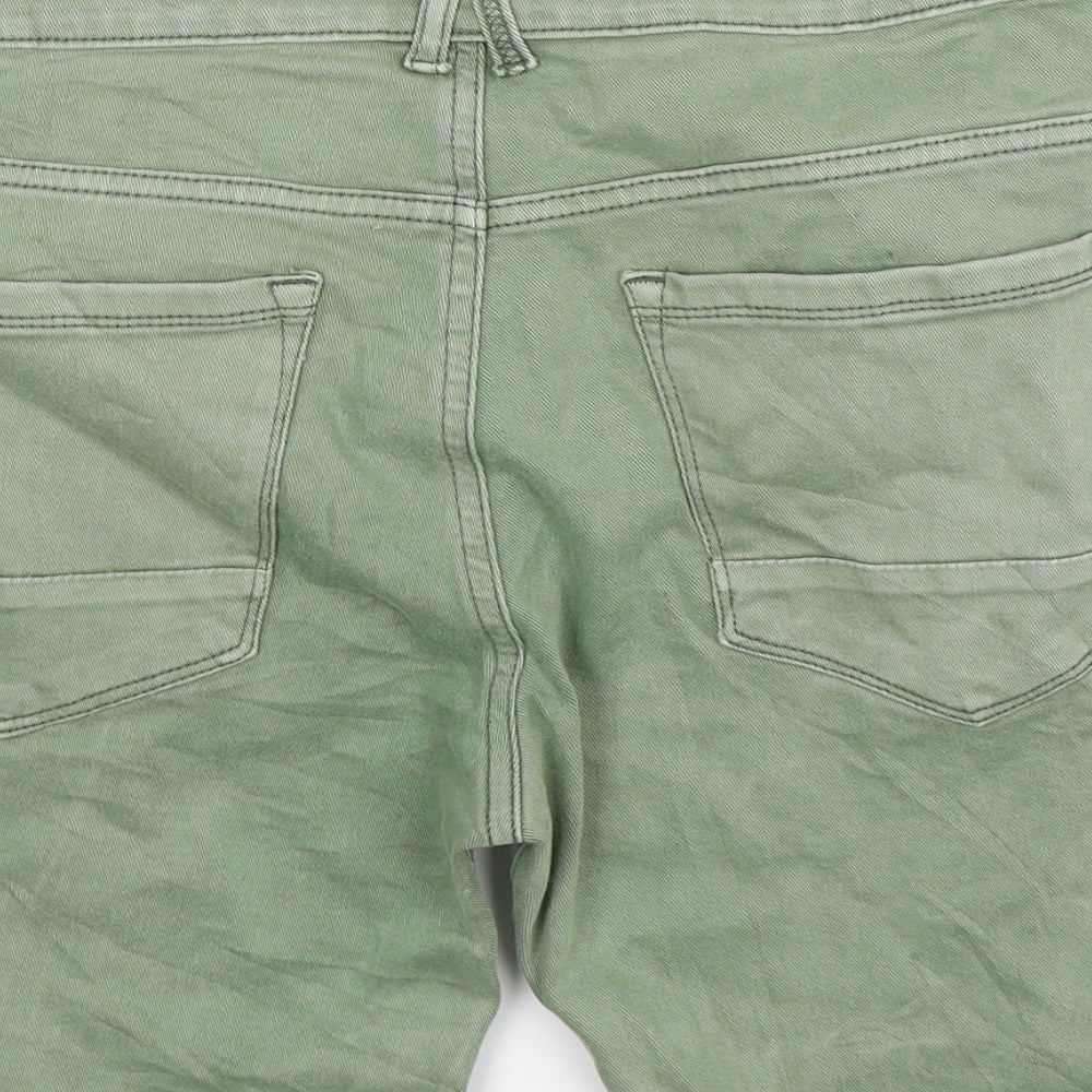 Denim Co Mens Green  Denim Bermuda Shorts Size 32