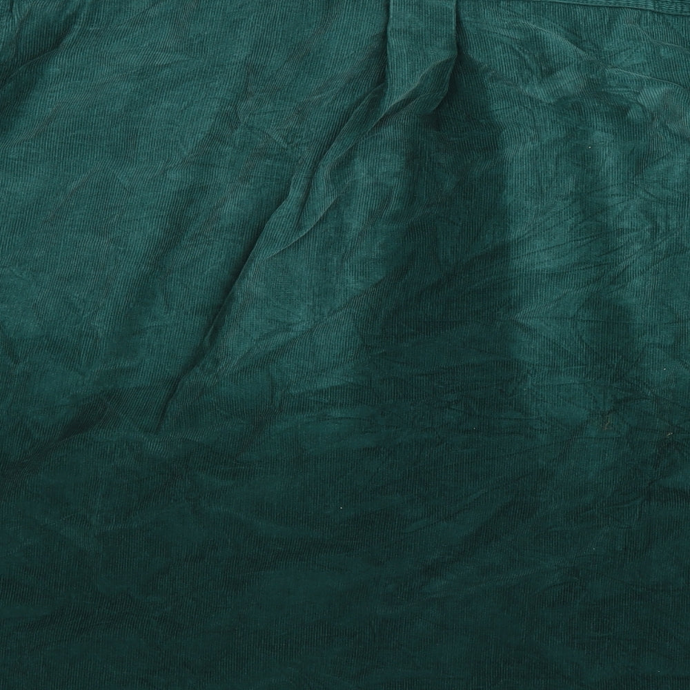 Cotton Traders Mens Green  Corduroy  Button-Up Size 2XL