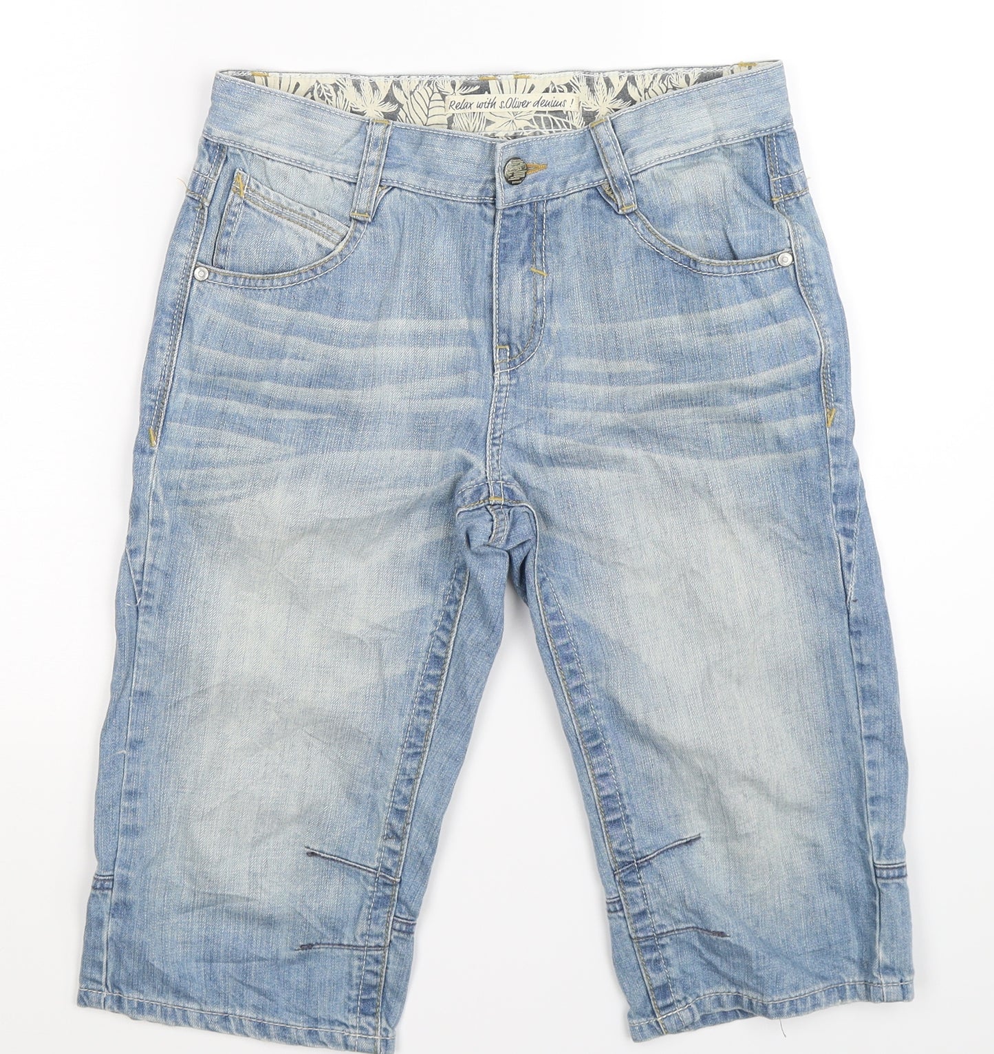 s.Oliver Boys Blue  Denim Bermuda Shorts Size 13-14 Years