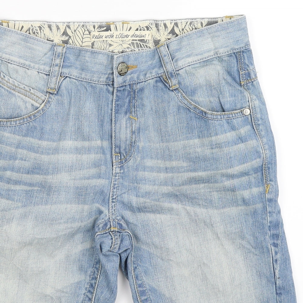 s.Oliver Boys Blue  Denim Bermuda Shorts Size 13-14 Years