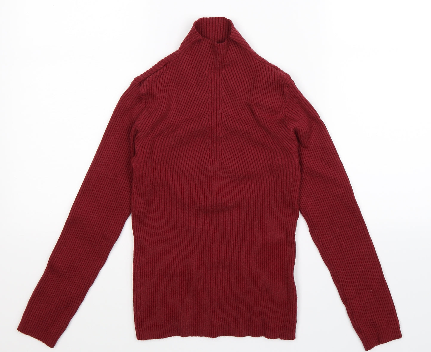 Pieces Womens Brown  Knit Pullover Jumper Size M