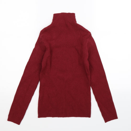Pieces Womens Brown  Knit Pullover Jumper Size M