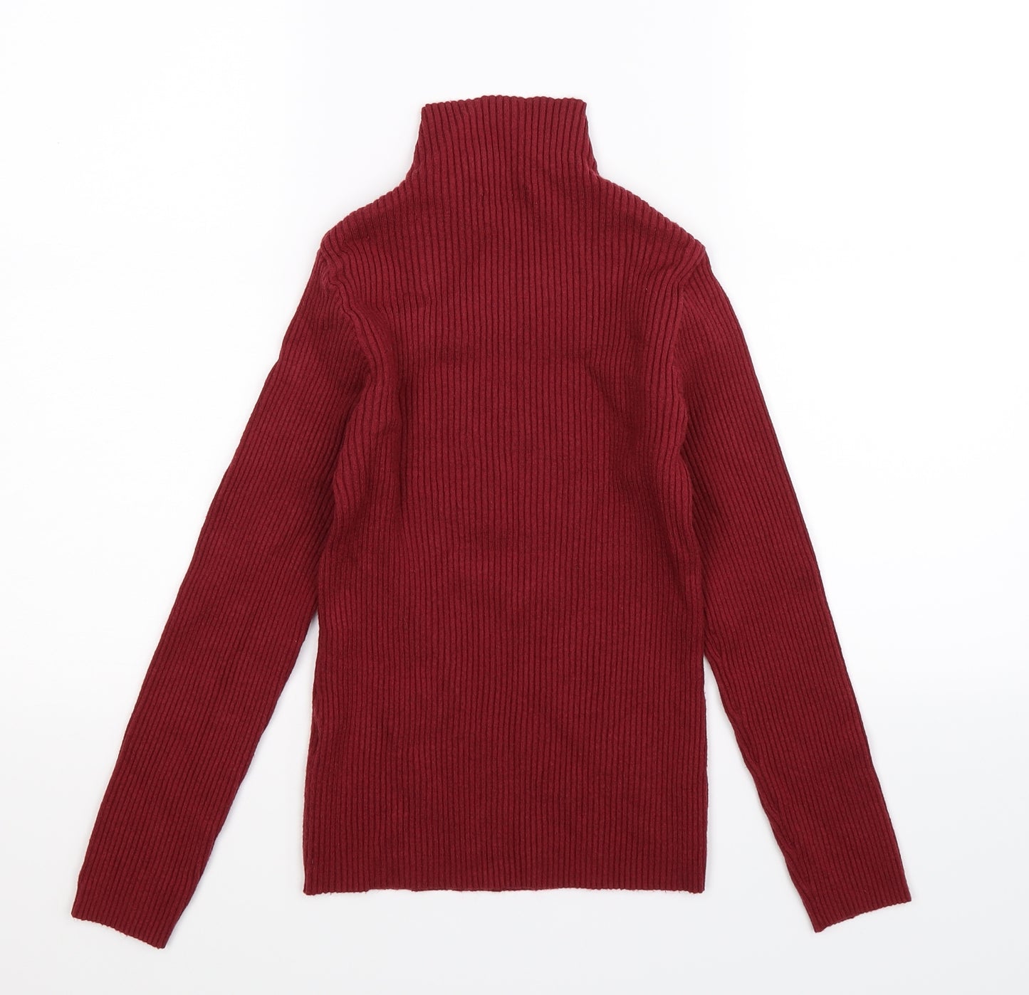 Pieces Womens Brown  Knit Pullover Jumper Size M