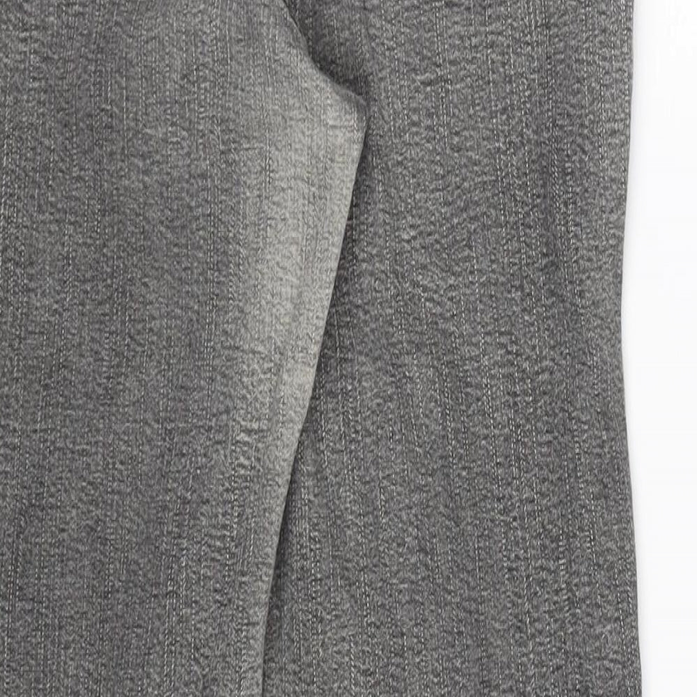 Per Una Womens Grey  Denim Straight Jeans Size 14 L27 in