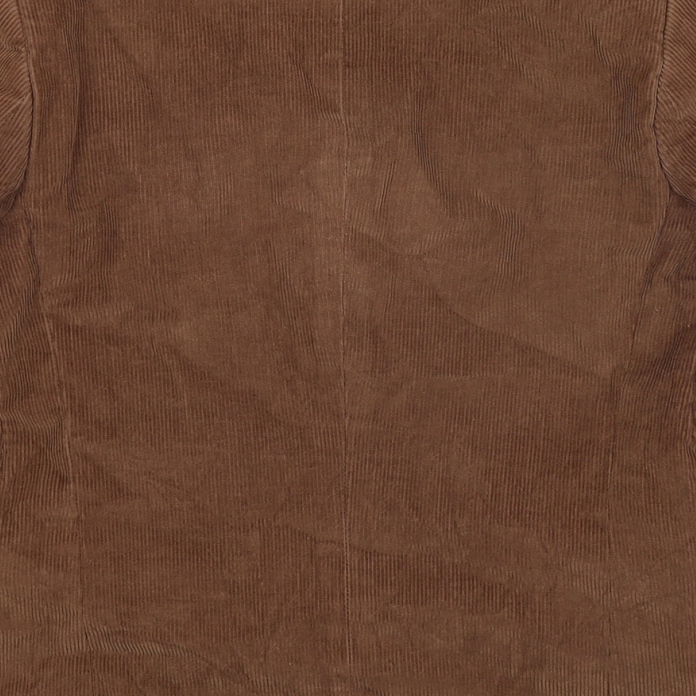 Winebergs Womens Beige  Corduroy Jacket Suit Jacket Size 12