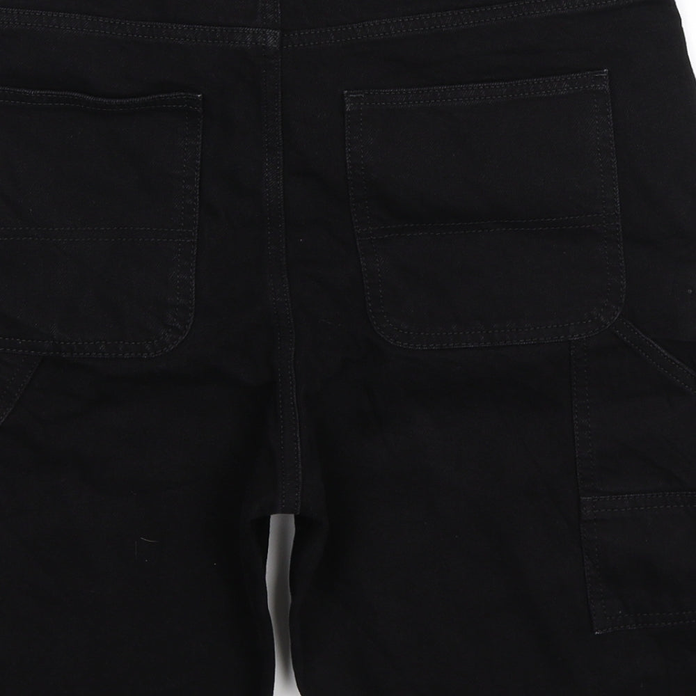 Topman Mens Black  Denim Bermuda Shorts Size 32
