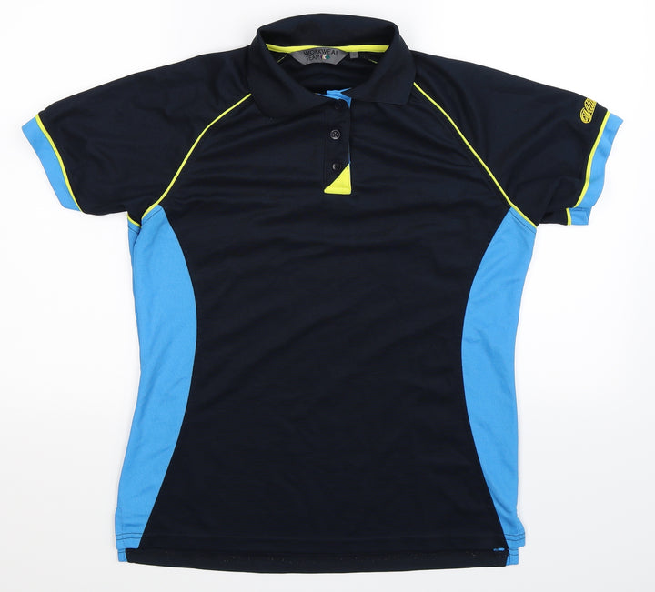 Workwear Womens Blue Basic Polo Size 12