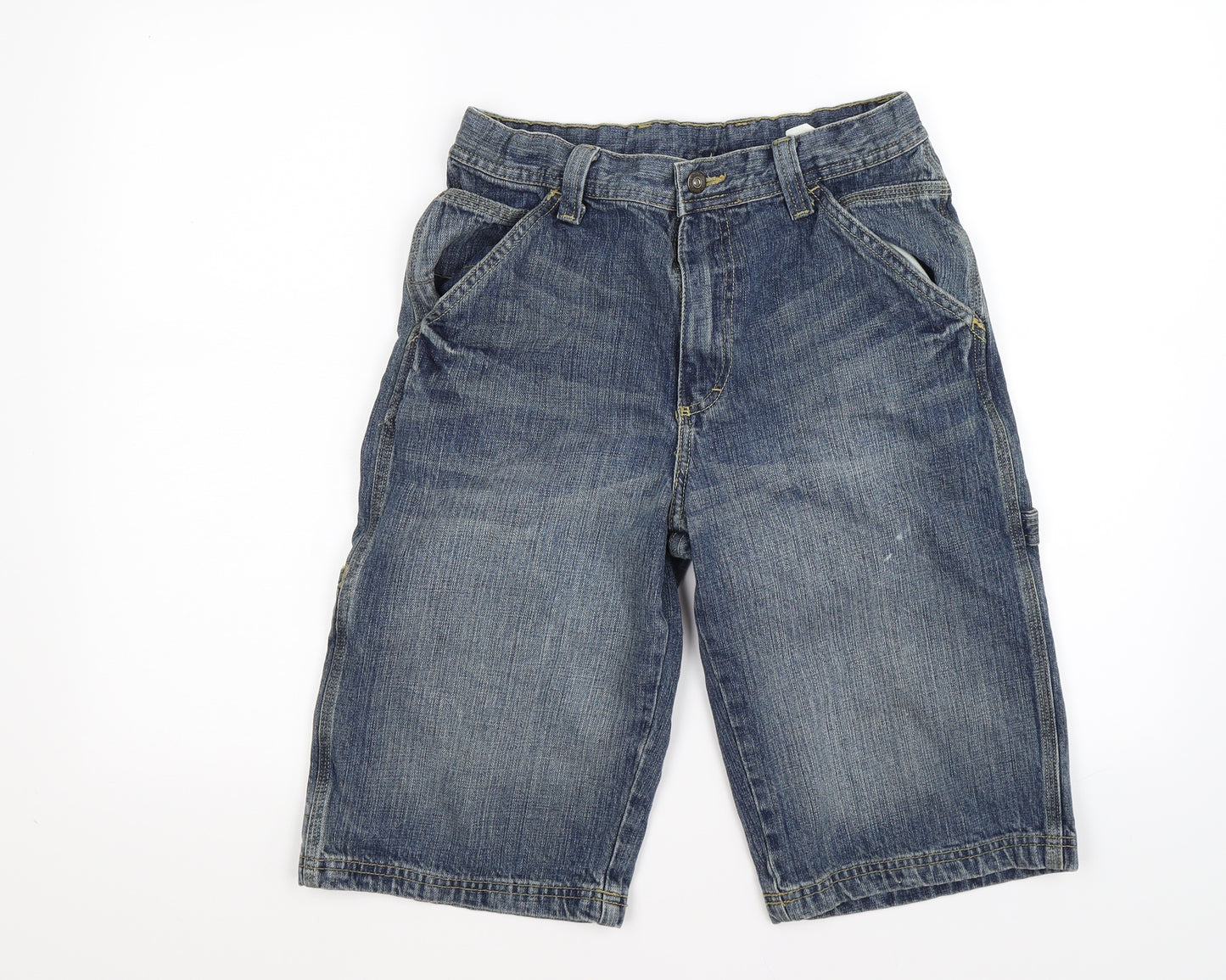 Preworn Boys Blue  Denim Bermuda Shorts Size 16 Years
