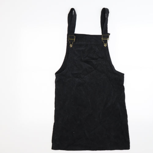 Preworn Womens Blue Striped Corduroy Pinafore/Dungaree Dress  Size S