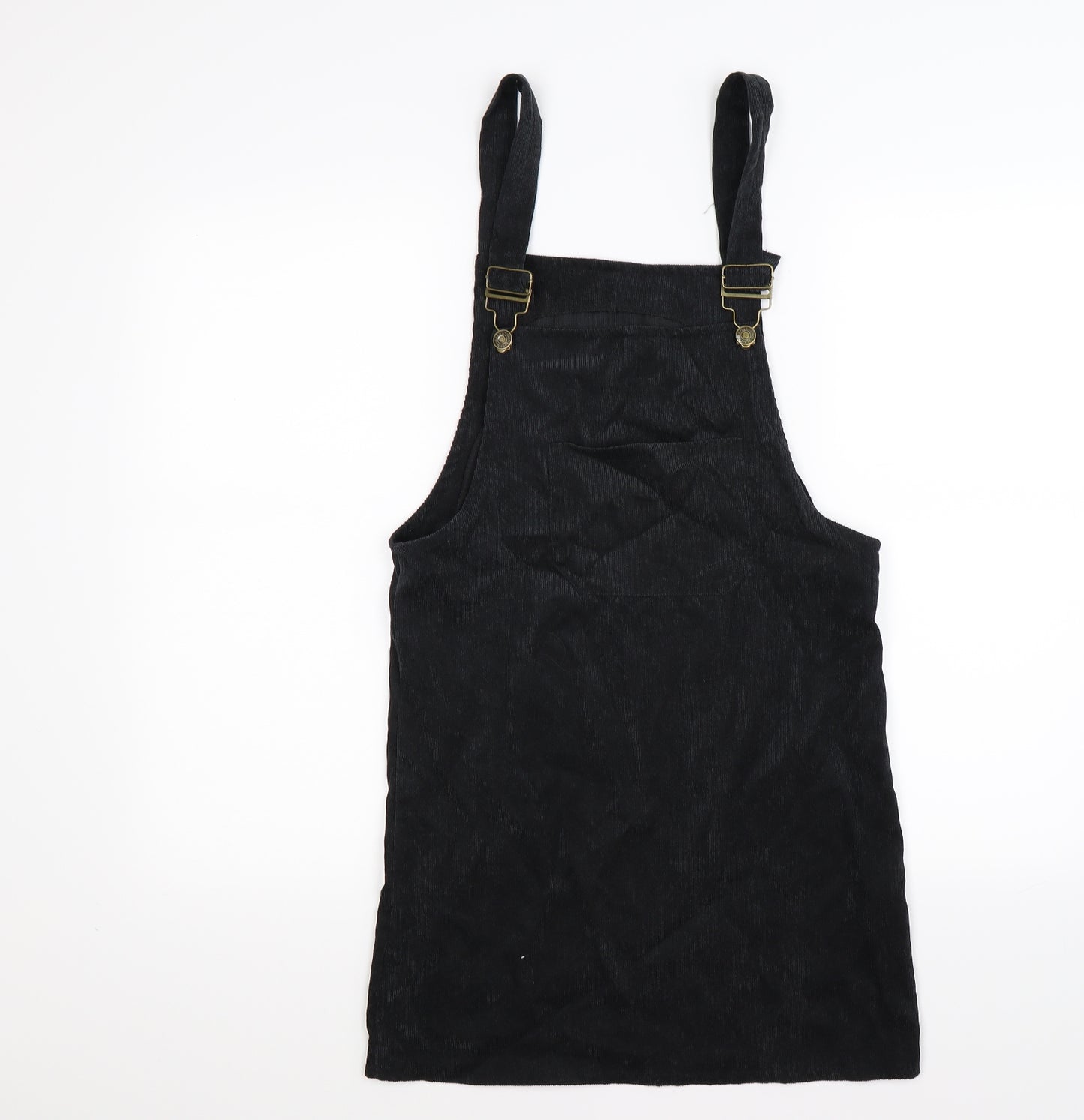 Preworn Womens Blue Striped Corduroy Pinafore/Dungaree Dress  Size S